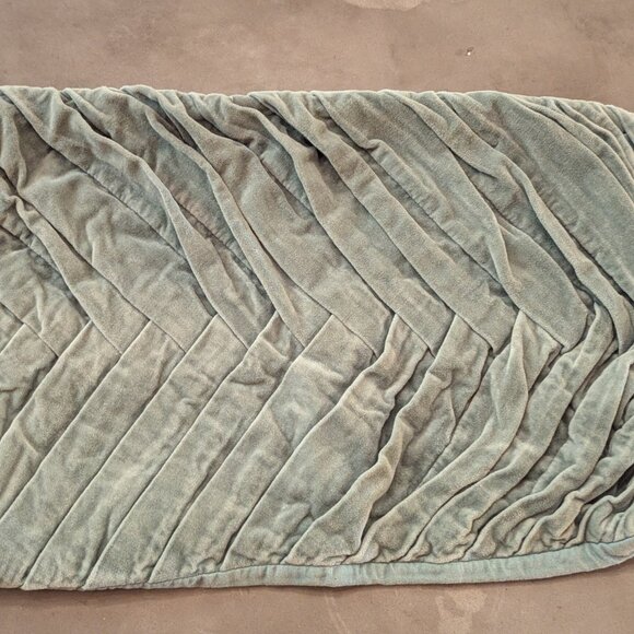 Sézane Large velvet cushion | Celadon - Picture 15 of 16